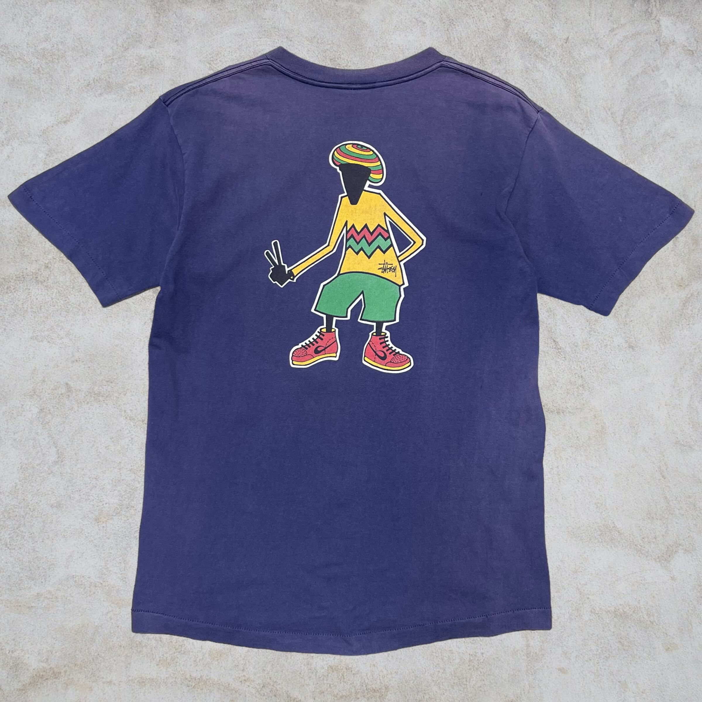 90's old stussy “Shadow man” Tee | curb