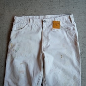 00s Dickies Sherwin Williams ホワイトペインターパンツ W34 ペンキ汚れ