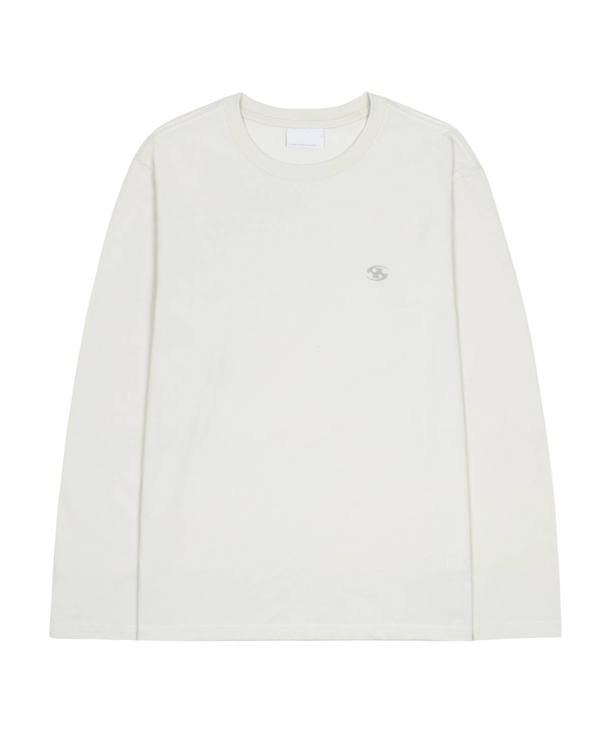 SAN SAN GEAR] LOGO LONG SLEEVE Light Grey 正規品 韓国ブランド 韓国