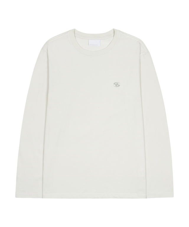 [SAN SAN GEAR] LOGO LONG SLEEVE Light Grey 正規品 韓国ブランド 韓国通販 韓国代行 韓国ファッション sansan san san sansangear サンサンギア