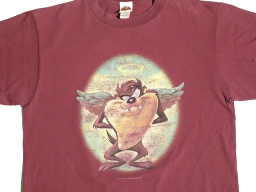 90's Warner Bros LOONEY TUNES TAZ ANGEL and DEVIL 天使と悪魔 T