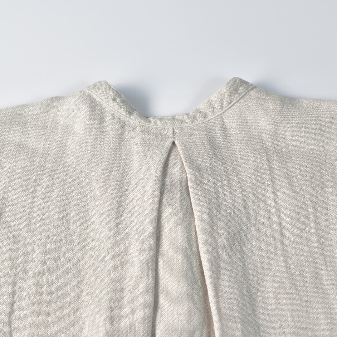 prit プリット フレンチリネンドビークロススタンドカラープル