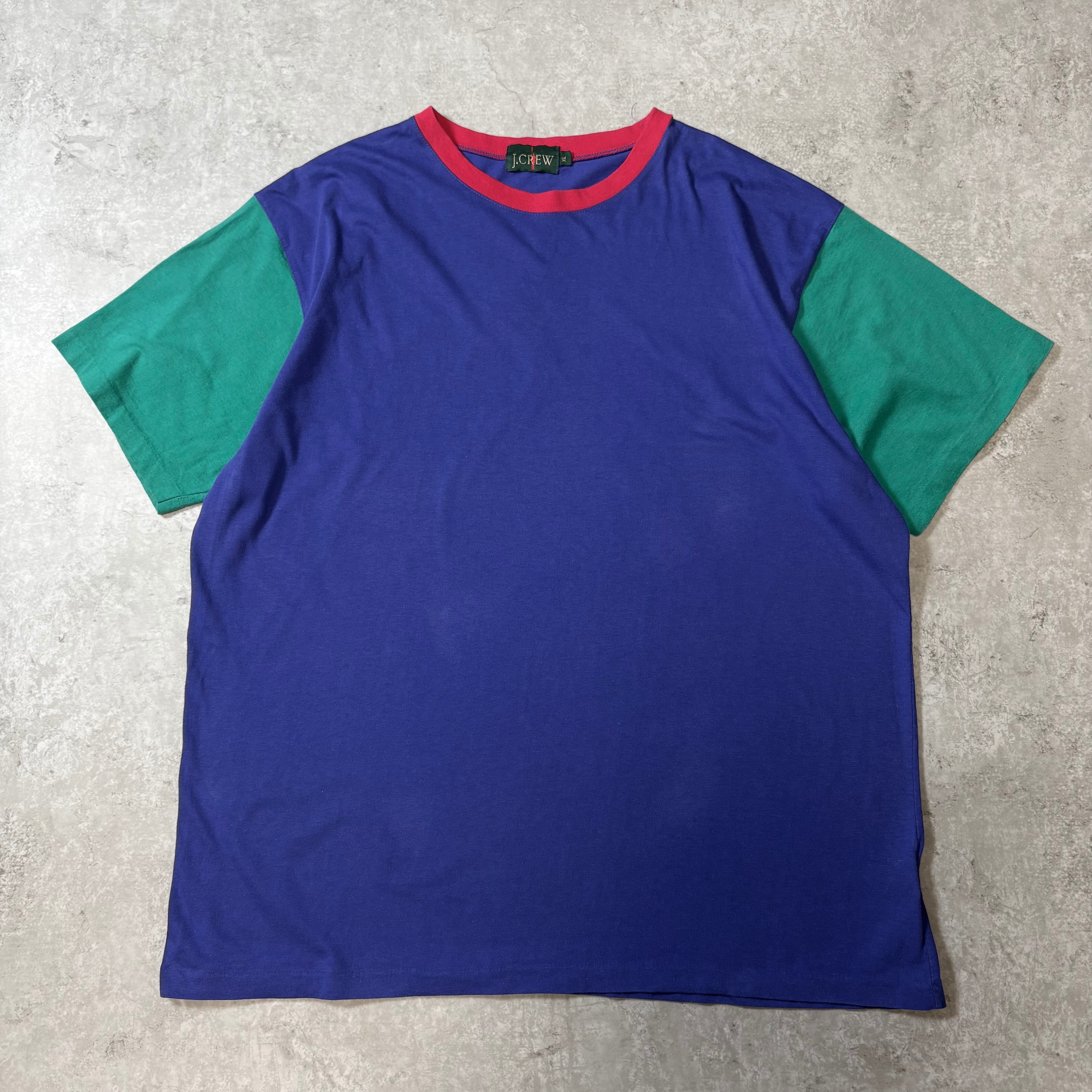 ~1990s "J.CREW" Crazy Pattern T-shirt "Made in USA"