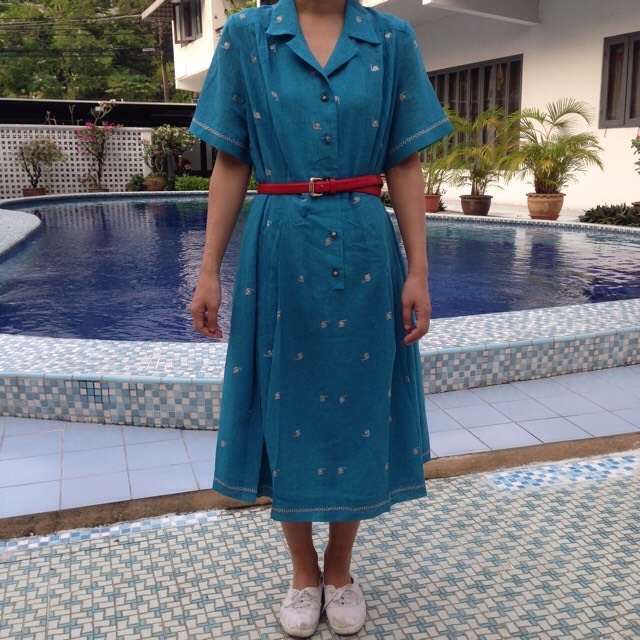 Sale かたつむり刺繍ワンピース Phuan