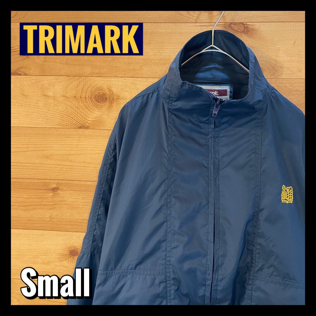 TRIMARK】ワンポイント 刺繍ロゴ ナイロンジャケット アメリカ古着