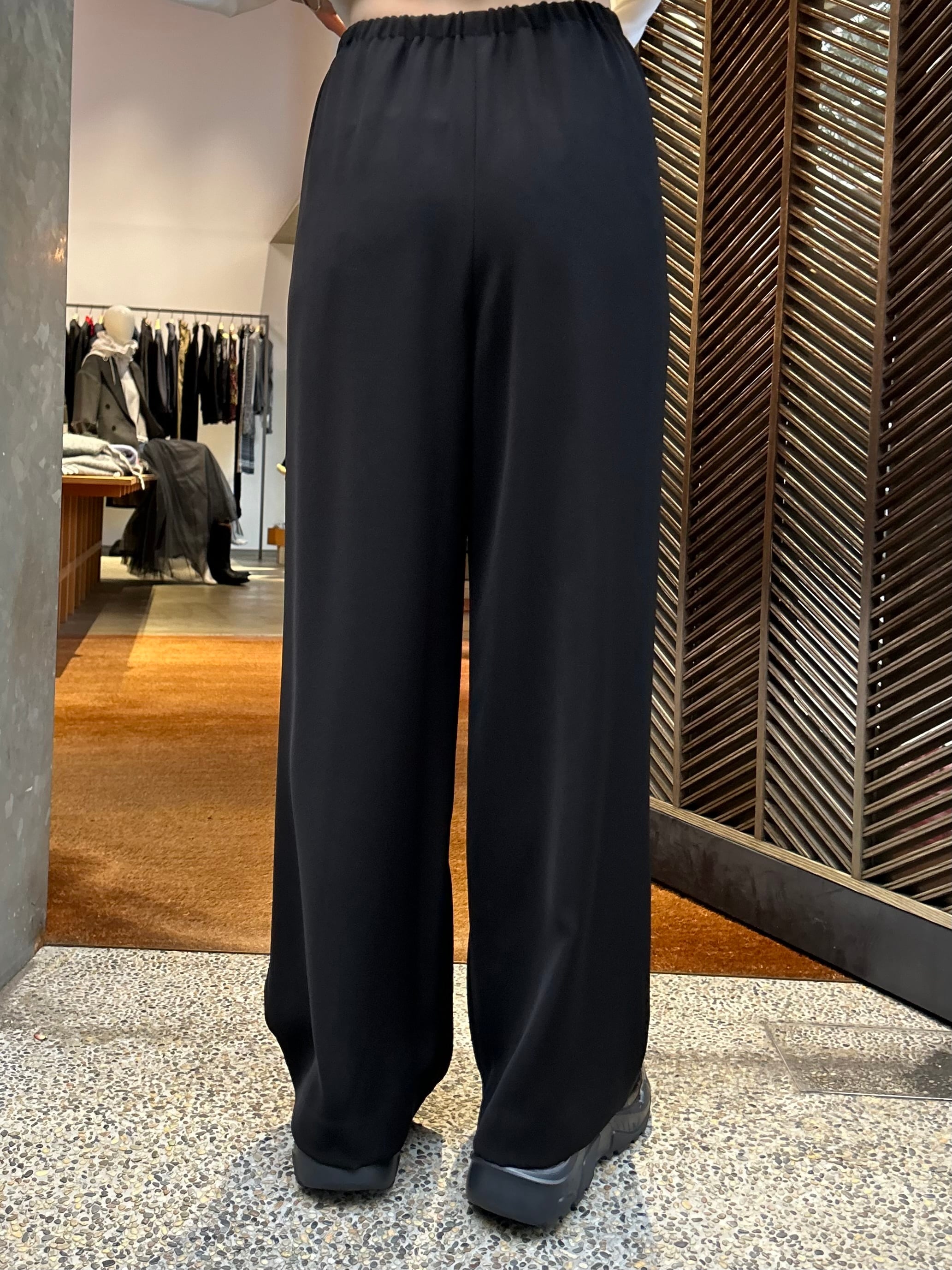 ENFOLD◇ELASTIC WIDE TROUSERS/38/ポリエステル/GRY/300HS631-2690 妖しい