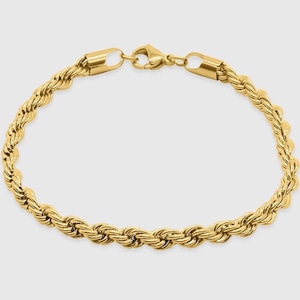 s925 Diamond Cut Chain Bracelet 【5mm 18cm /GOLD, SILVER】