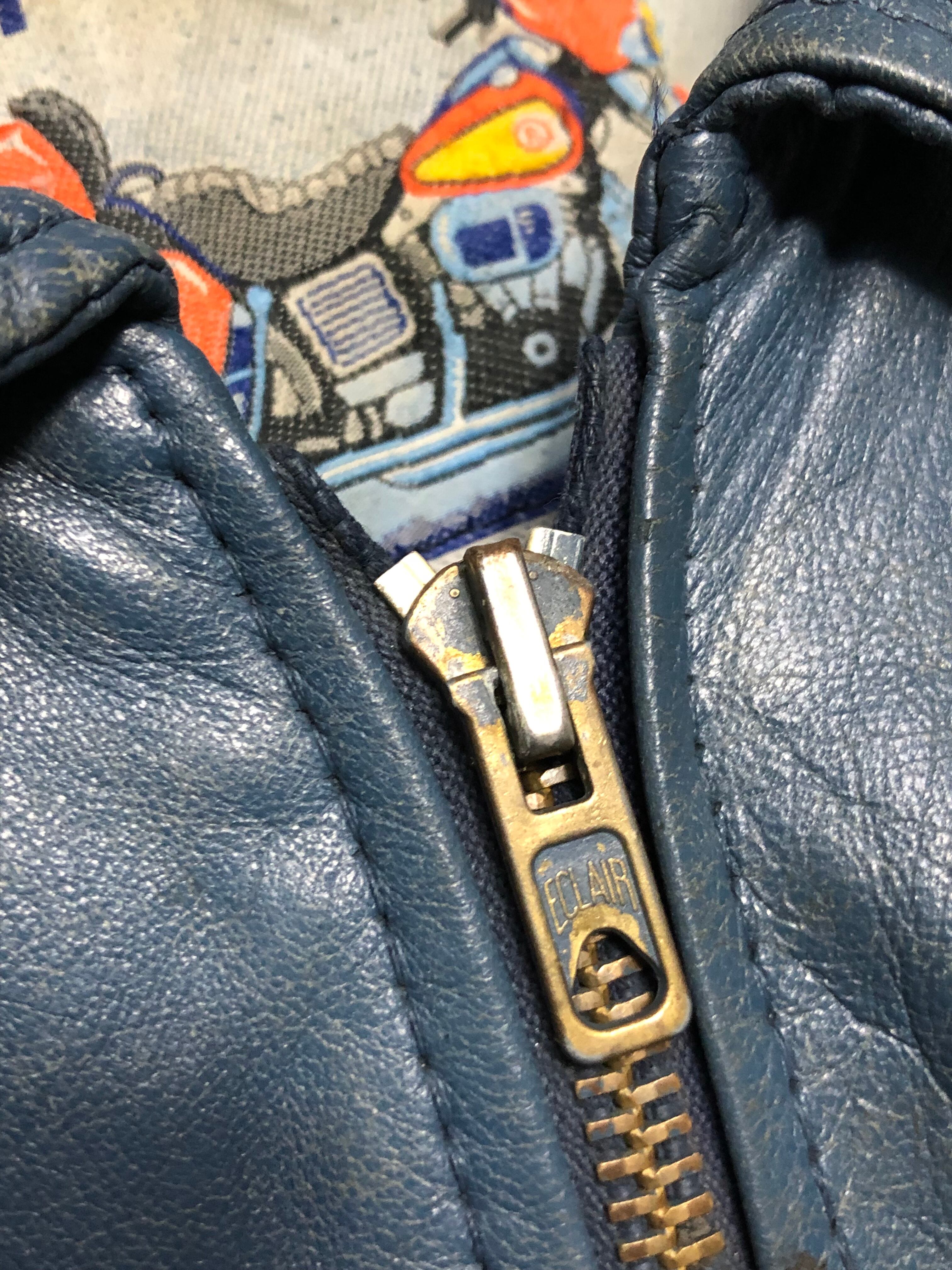 90s EURO VINTAGE JAPA レザー　空軍　フランス　ネイビー 90s EURO VINTAGE JAPA レザー空軍フランスネイビー