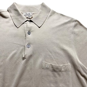 HERMES beige polo shirt
