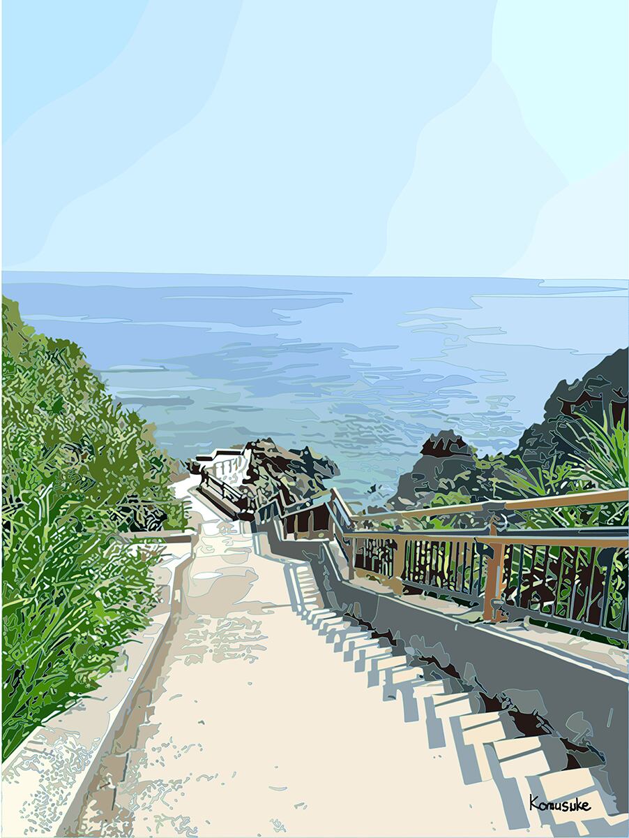 ◎01-042_Cape Maeda(komusuke graphic)