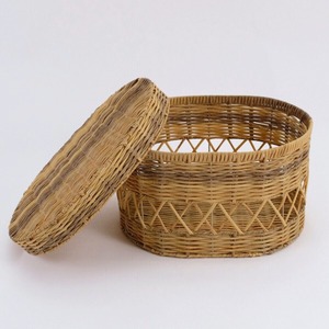 Oval basket with washable lid (Ssize)