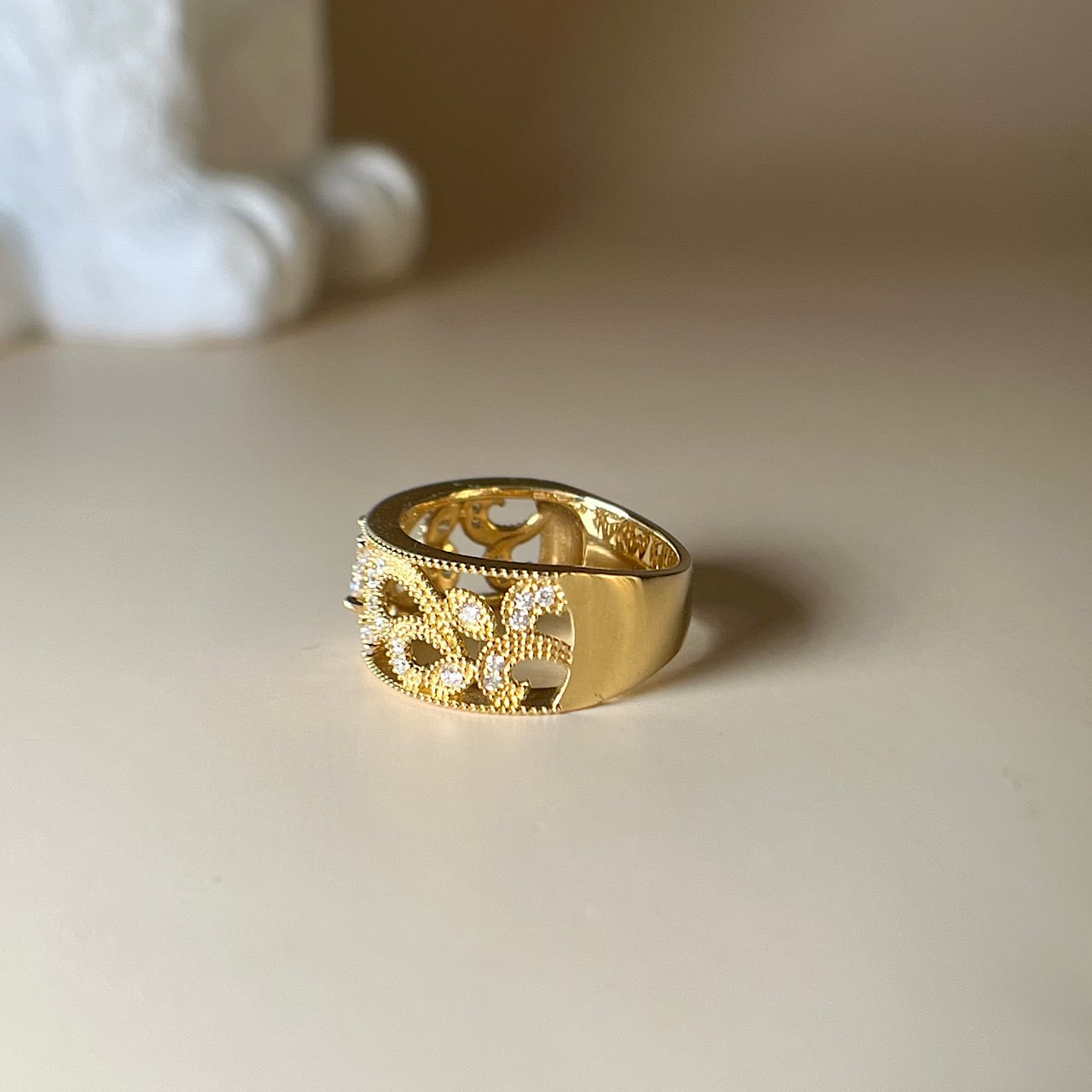 K18YG 指輪 リング サイズ約14号 イエローゴールド 約7.8g ダイヤモンド 0.61ct マーキスカット 小物 アクセサリー ジュエリー レディース 女性 jewelry Accessories ring gold diamond