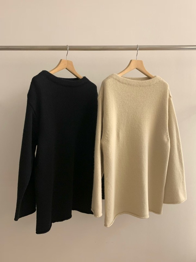 (予約) HAUS / Pelic cashmere sweater 2color