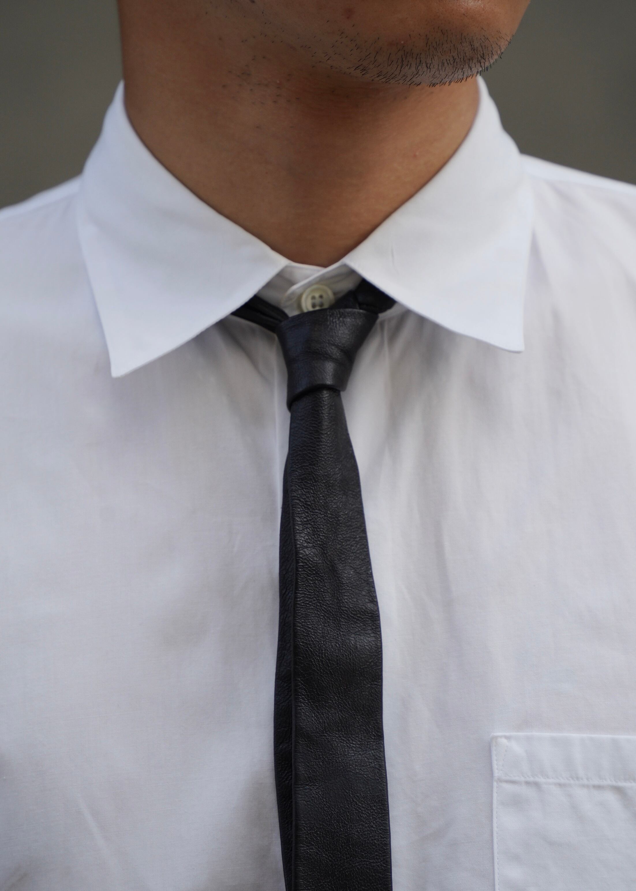 小物 Vintage leather narrow tie Vintage leather narrow tie | CETTEN