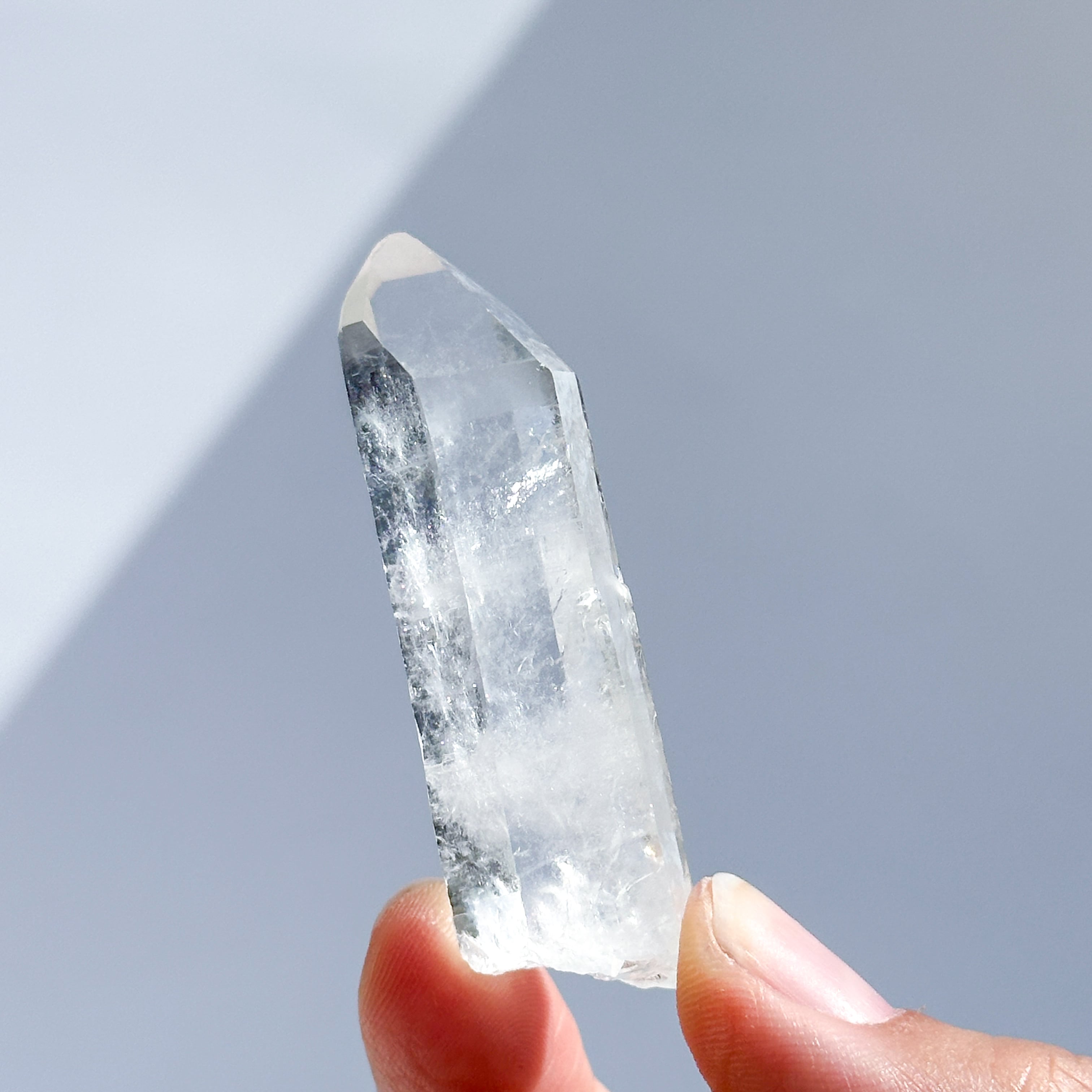 ゼッカ産クリアクォーツ ポイント 原石45 ◇ Clear Quartz ◇天然石