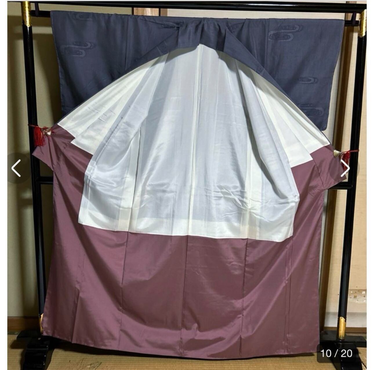未使用 証紙 美品 100山亀甲 おく玉 真綿 結城紬 袷 正絹 クロッ 未使用 証紙 美品 100山亀甲 おく玉 真綿 結城紬 袷 正絹 クロッ