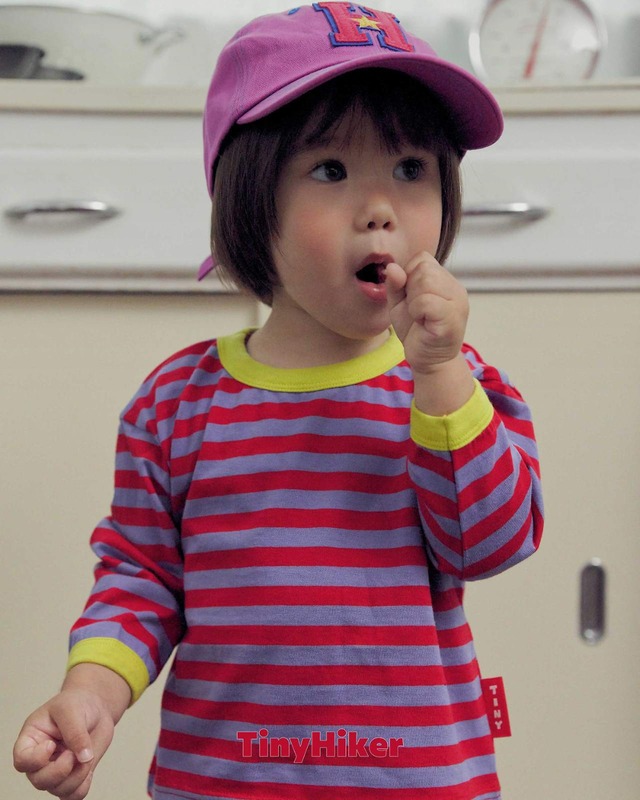 《取寄》フレックスストライプT:kids【TinyHiker】※送料無料