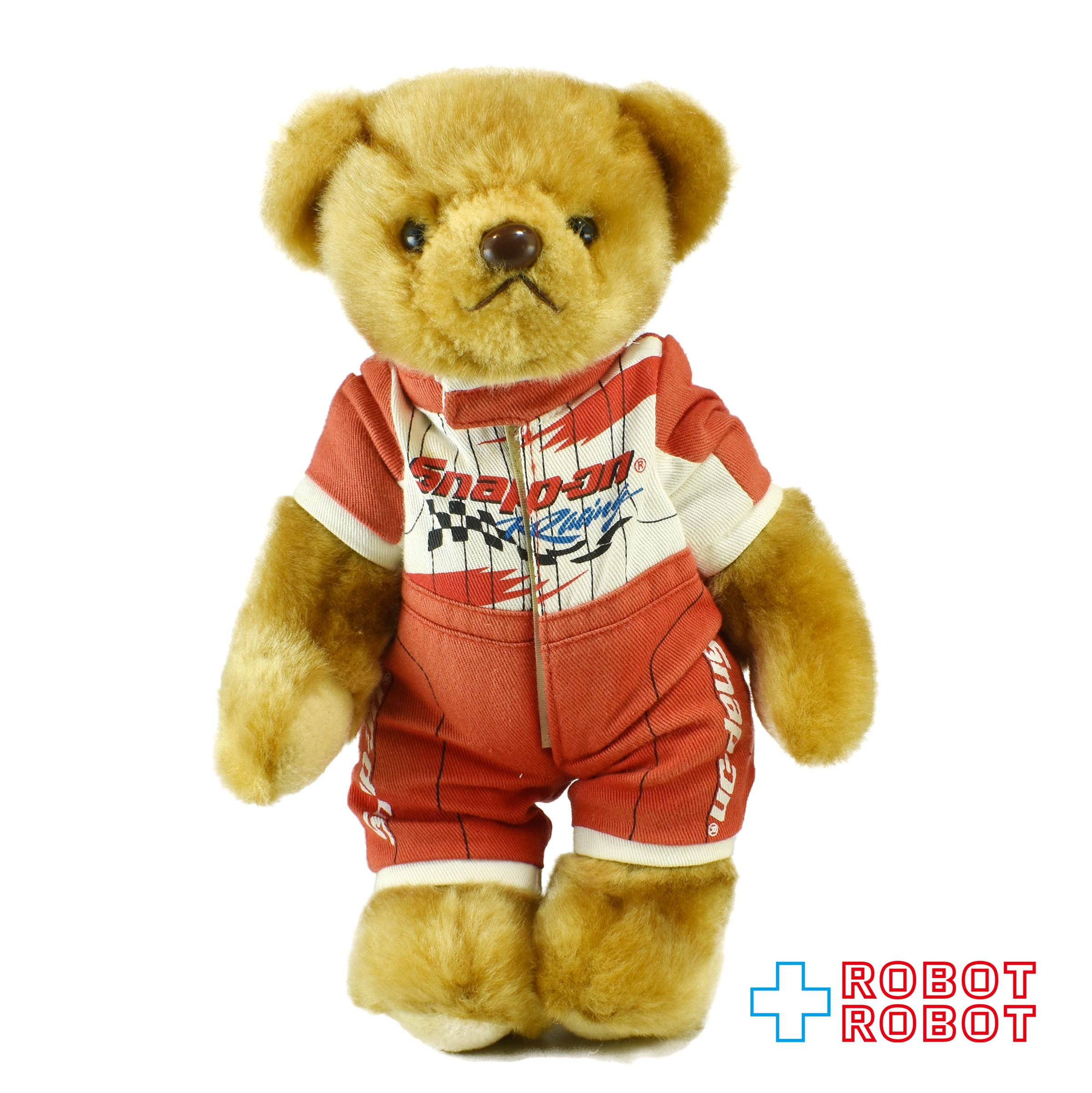 スナップオン　レーシングスーツ　テディベア　ぬいぐるみ　新品　レア スナップオン・ツールズ SNAP-ON テディベア ぬいぐるみ 人形 赤と白の