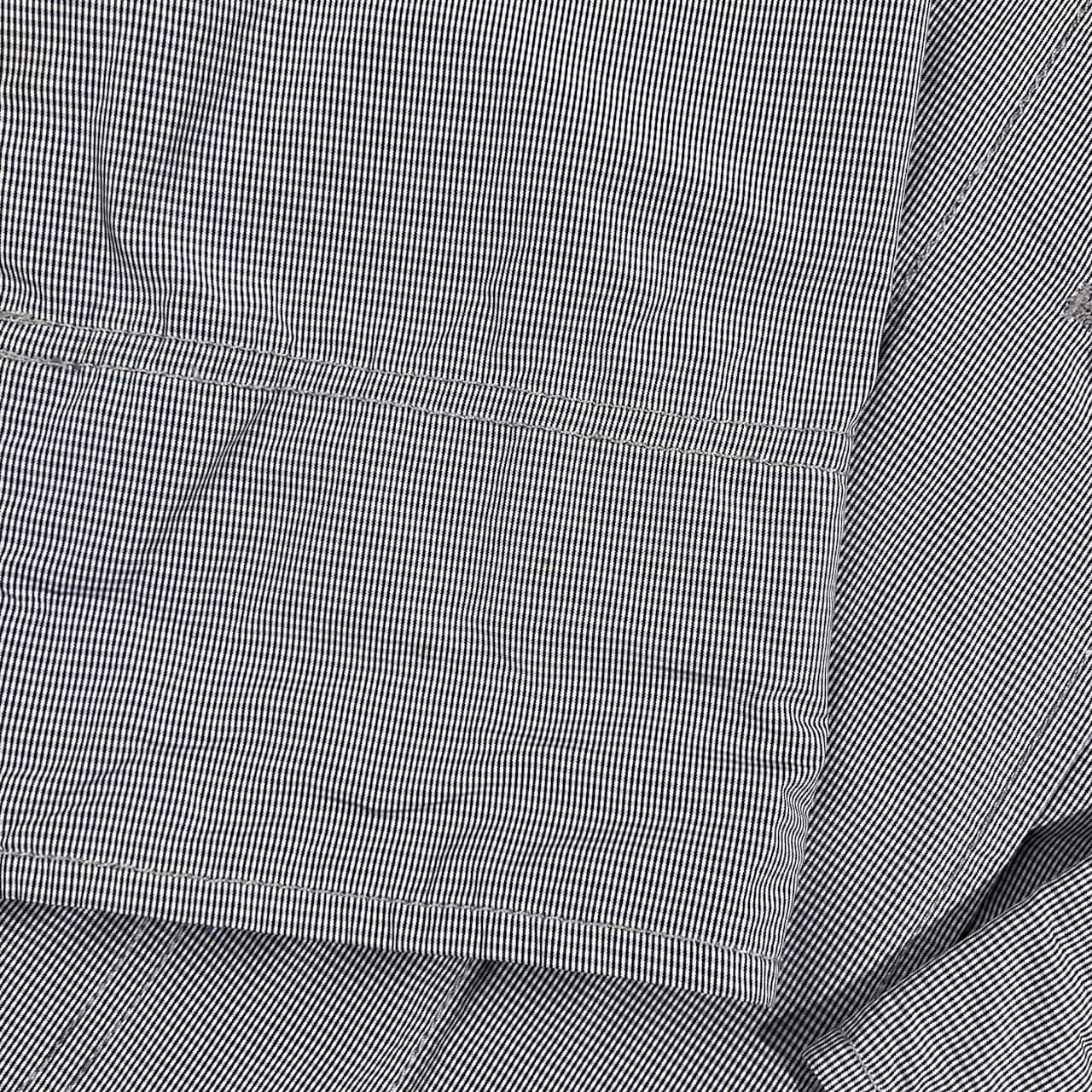 CROCODILE クロコダイル チェック ハーフコート M/ネイビー×ホワイト系 レディース