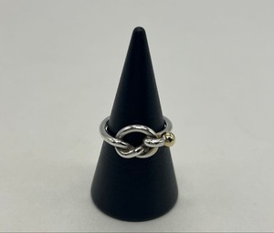 ティファニー TIFFANY ラブノット リング 10号 SV YG コンビ