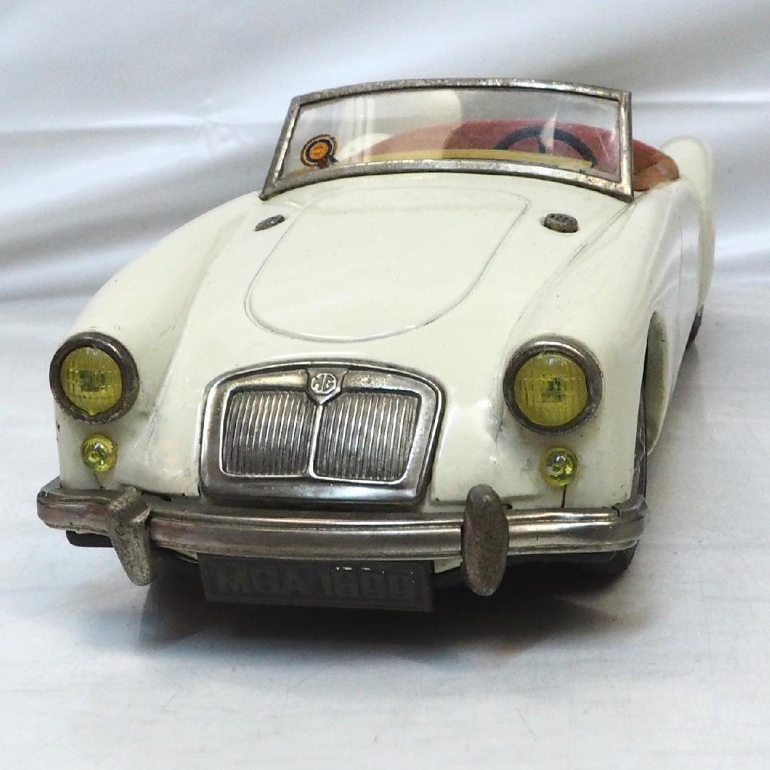 旭玩具【MG MGA 1600カブリオレ 白】ブリキ tin toy car箱無 | www