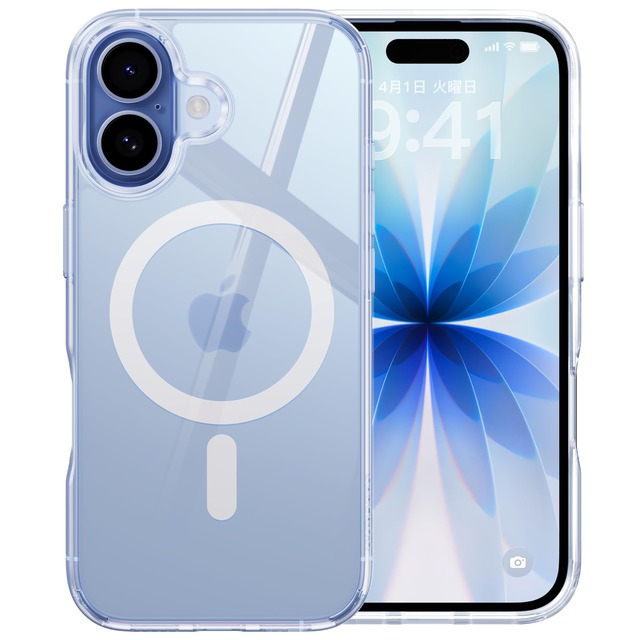 【米軍MIL新規格・4層耐衝撃】CASEKOO iPhone 17 用 ケース あいふおん17用ケース 6.3 インチ（クリア）