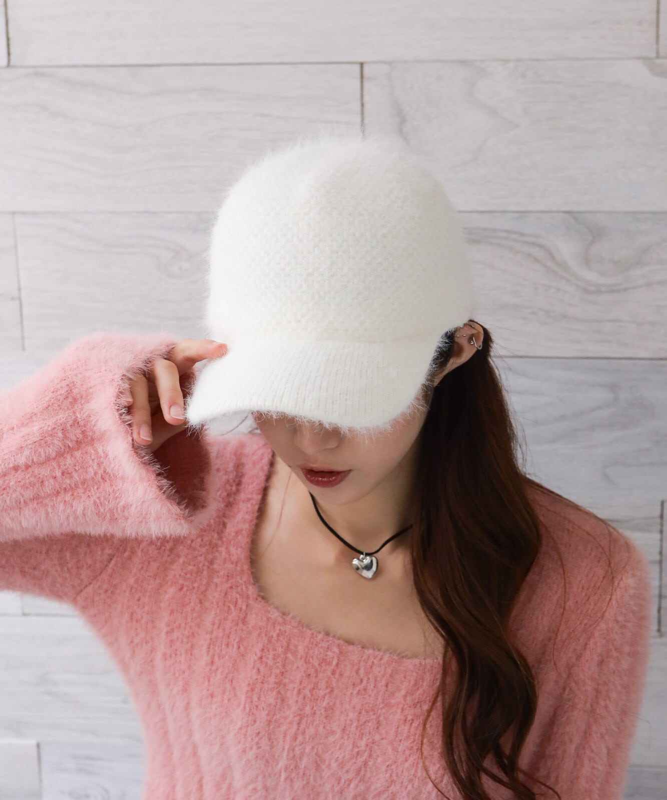 【SELECT】アジャスターゴムアンゴラキャップ