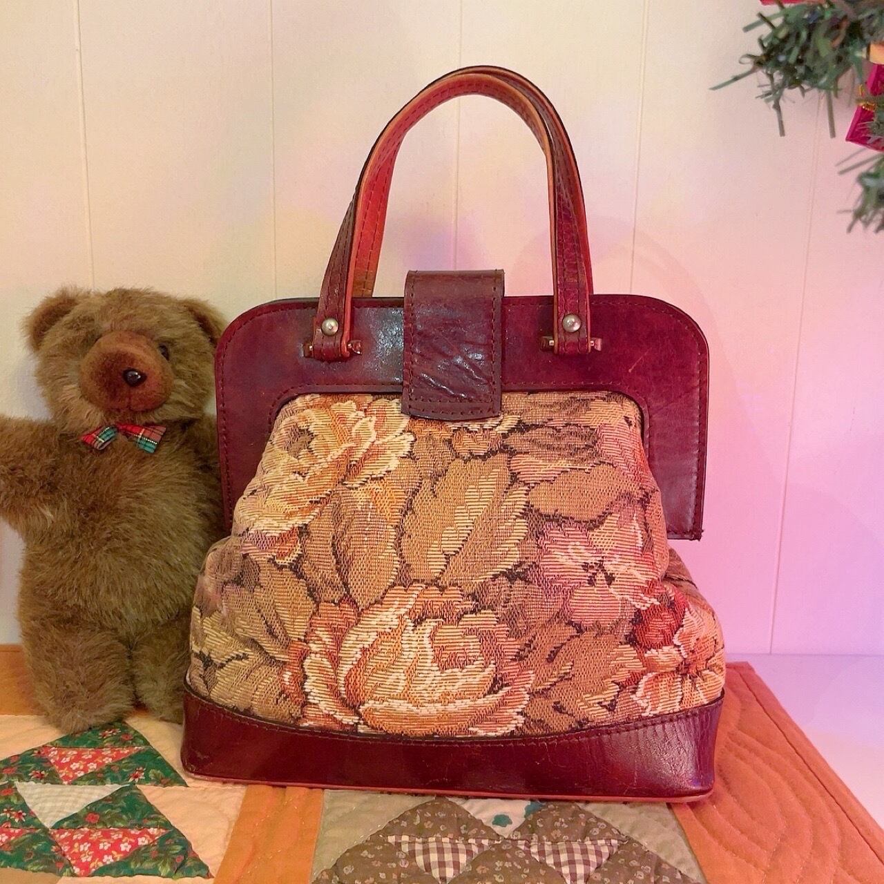 flower gobelin hand bag