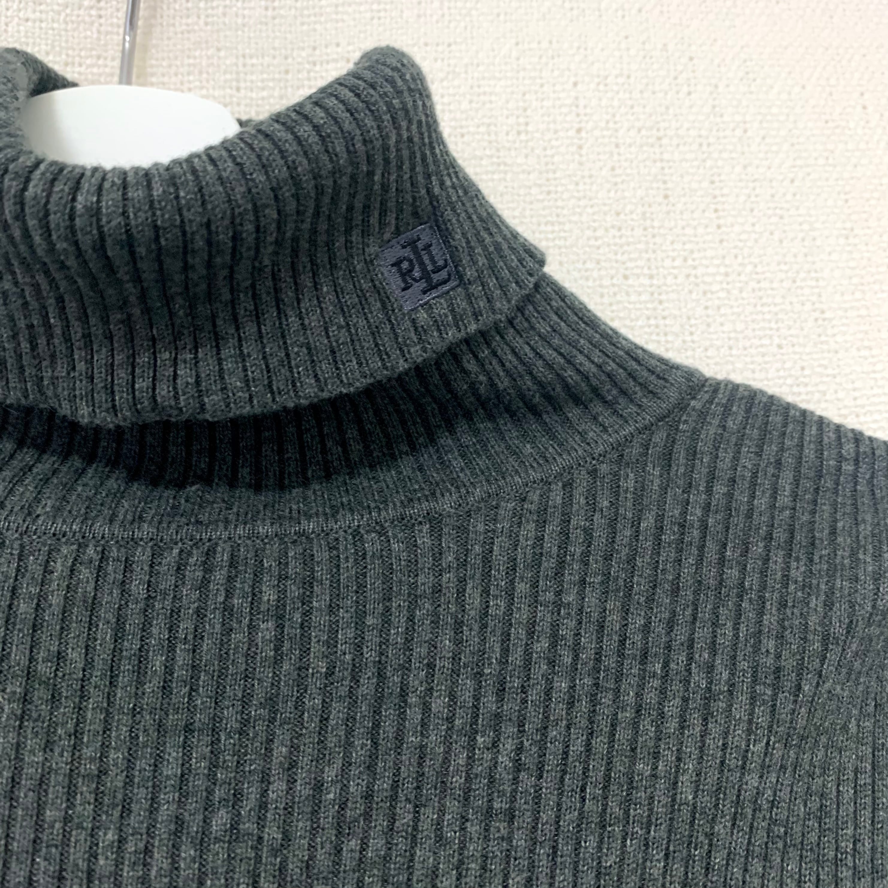Lauren ralph lauren】turtleneck knit（gray）ラルフローレン ニット ...