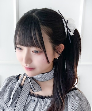 コットンレースクリップ2Pセット(ホワイト) ¥2,900→