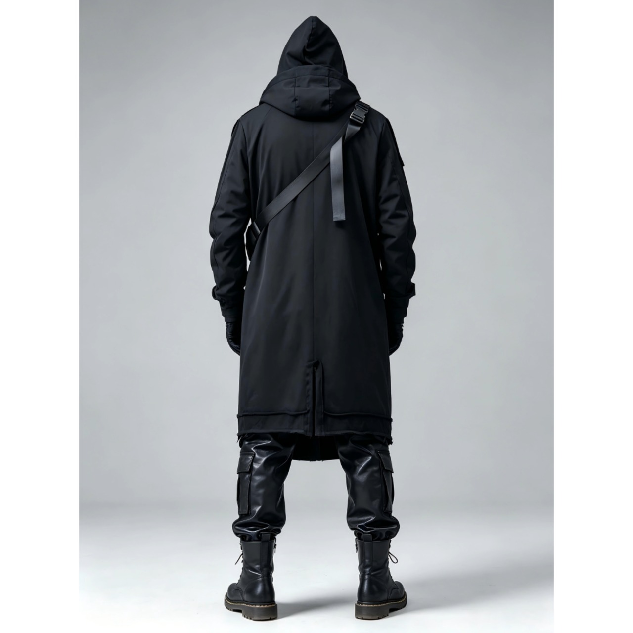 Layered Hood Long Coat　TB2596・画像4
