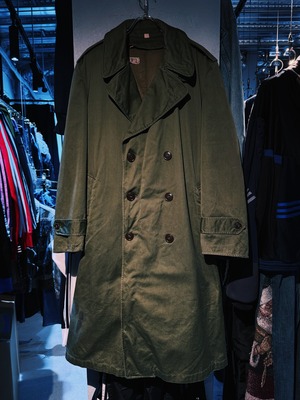 【D4C】50's vintage "US military"khaki color trench coat