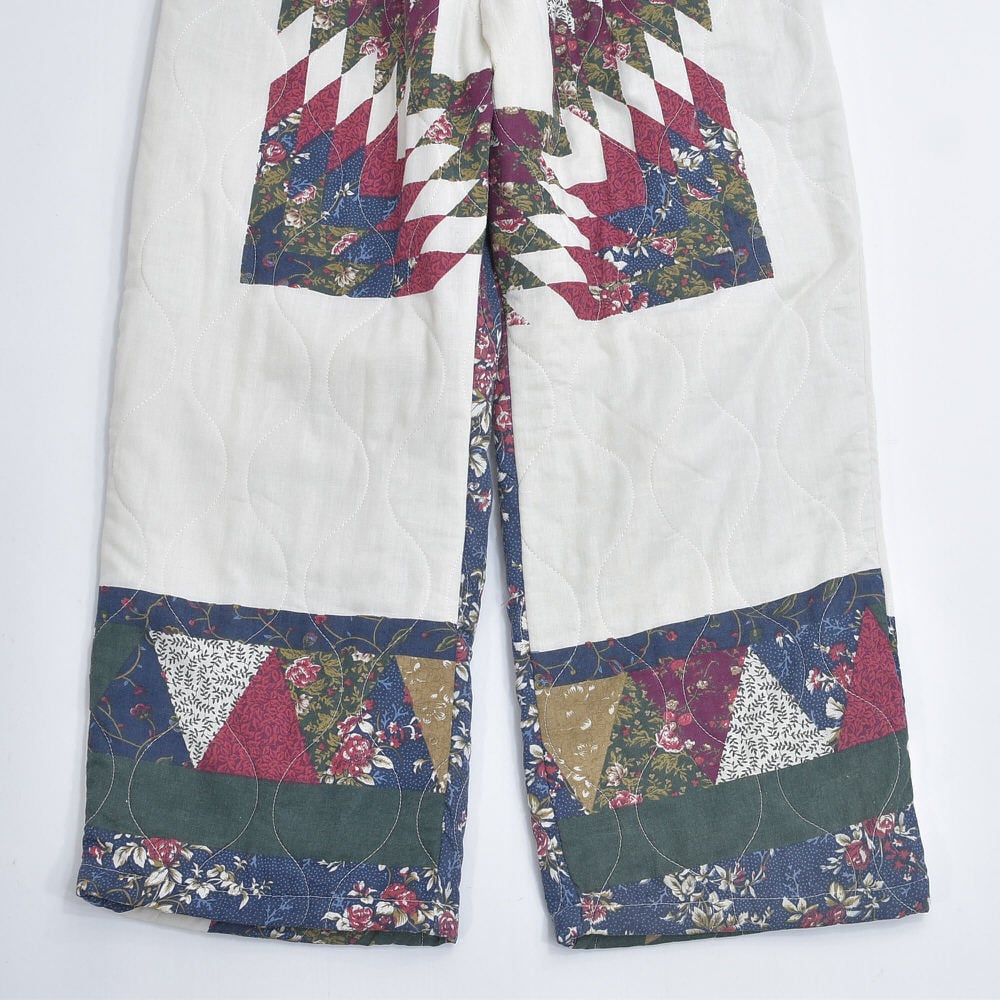 Remake リメイク ハンドメイド パッチワーク風プリントデザイン ワイド