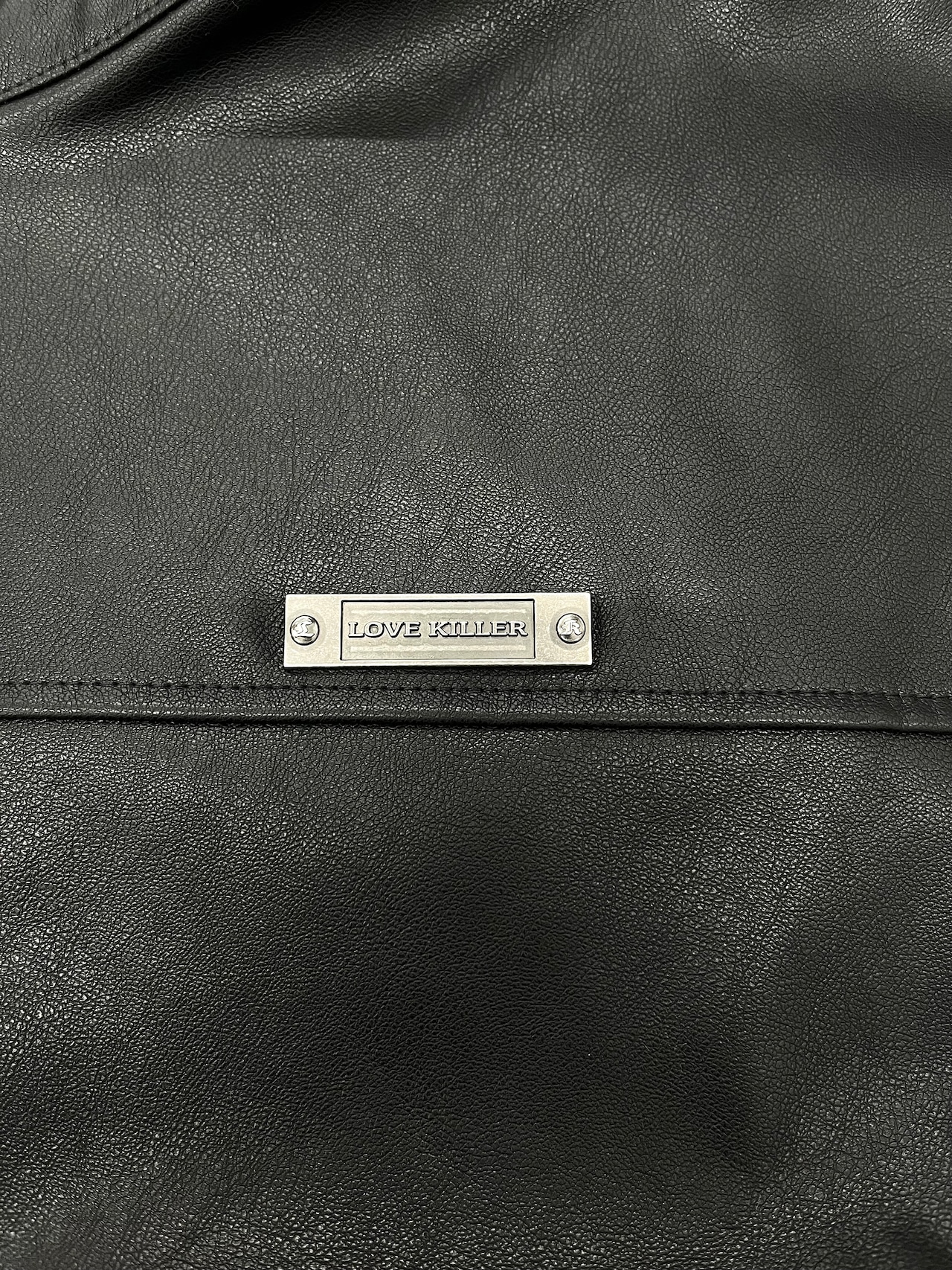 【LOVE KILLER】studs plate wide leather jacket