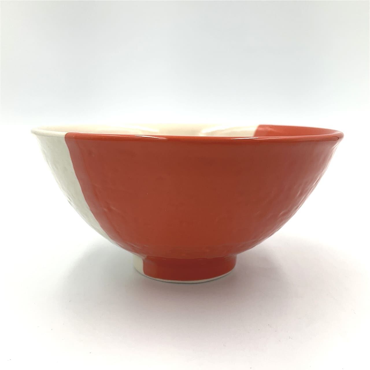 【瀬戸焼】飯椀 5分掛け 朱【m.m.d.】