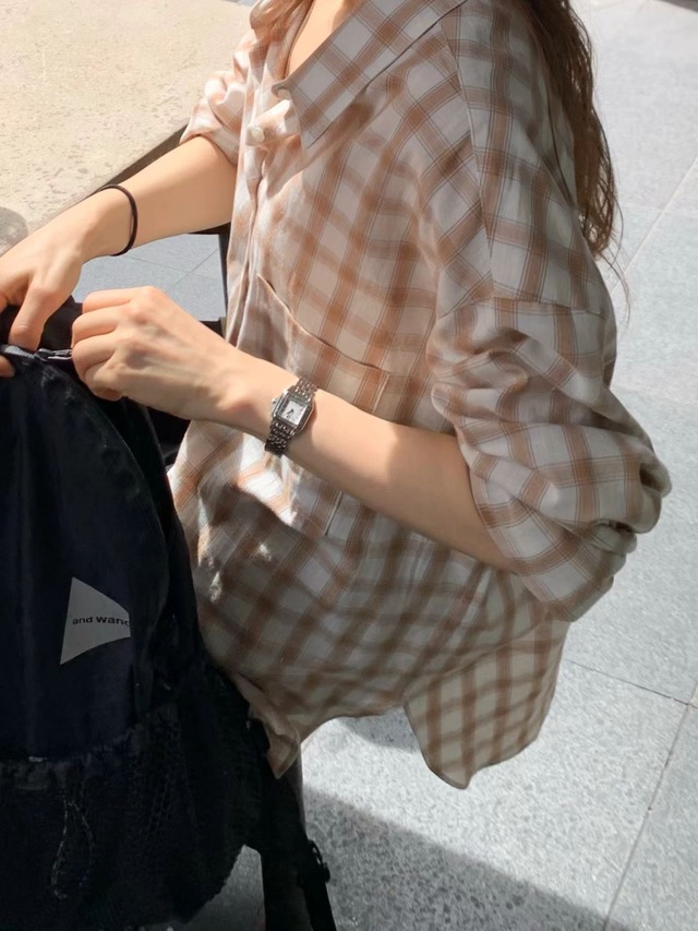 (予約) ounce / Have check shirt 2color