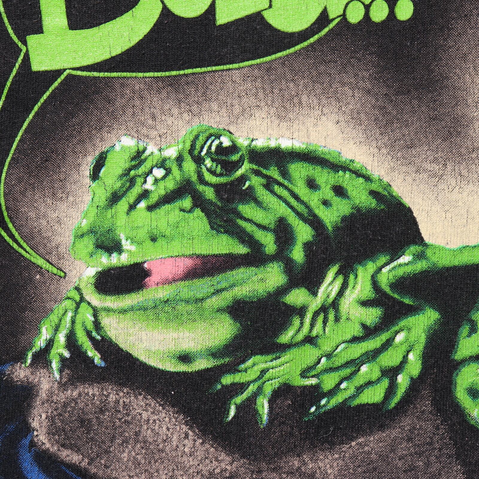 美品 XL 95年 USA 両面 シングルステッチ バドワイザー frog Tシャツ 