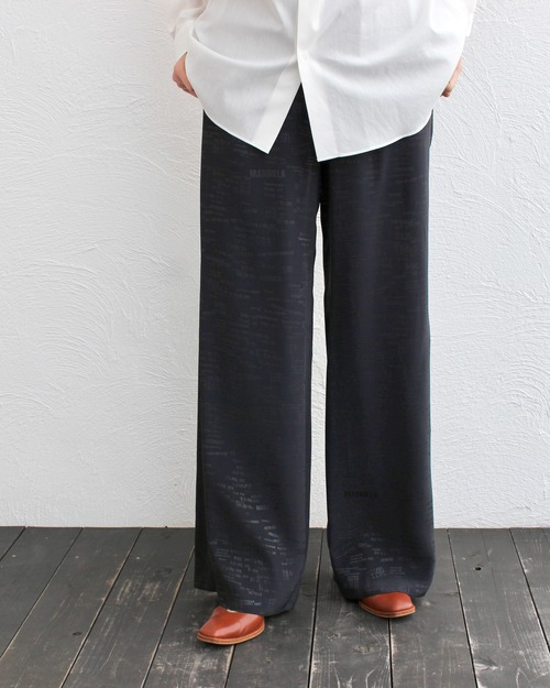 MM6MaisonMargiela/jacquard wide pants