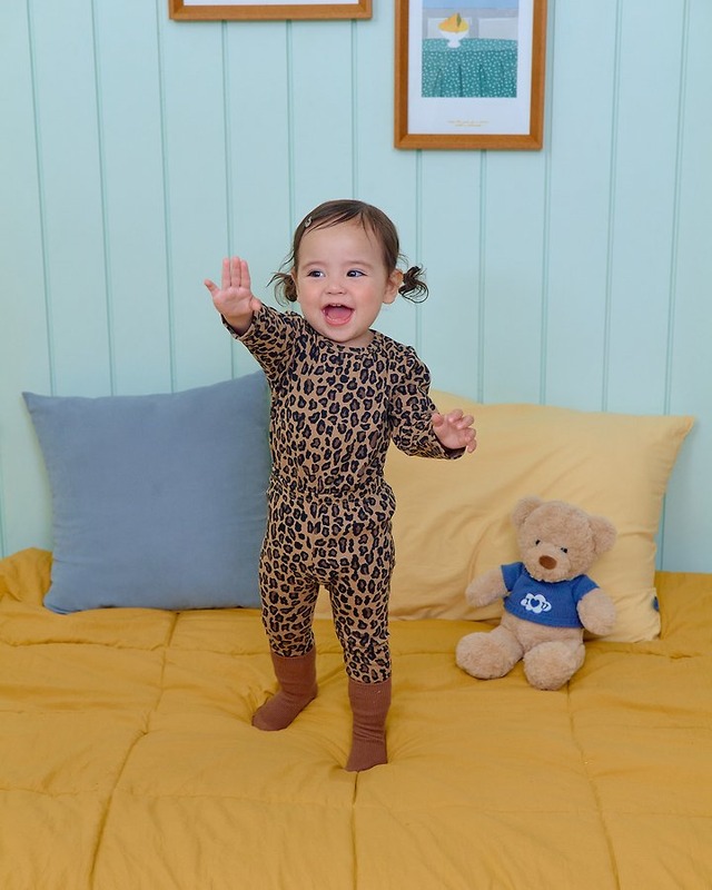 【取寄】oottbebe｜little leopard loungewear｜リトルヒョウ柄ルームウェア｜XS-XL｜kids｜26 autumn