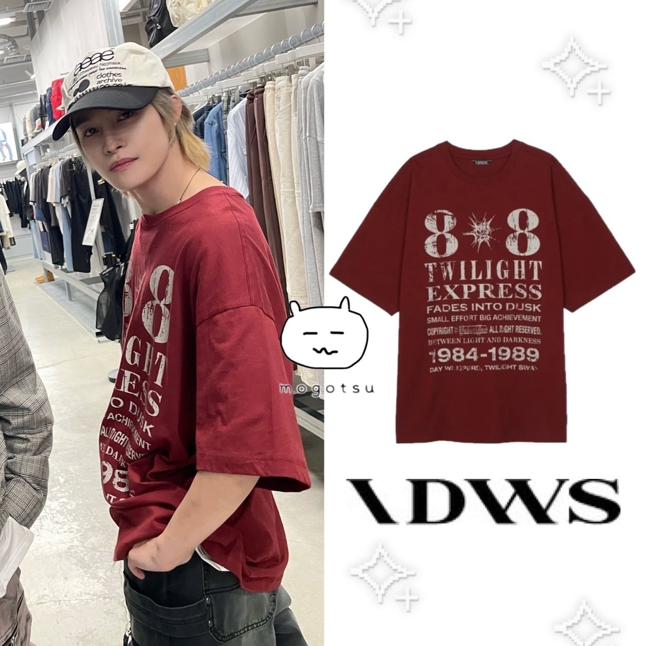 ULKIN CANVAS TWICE サナ着用　ベティムーンTシャツ ☆TWICE サナ 着用！！【ULKIN CANVAS】Betty Boop Betty Moon