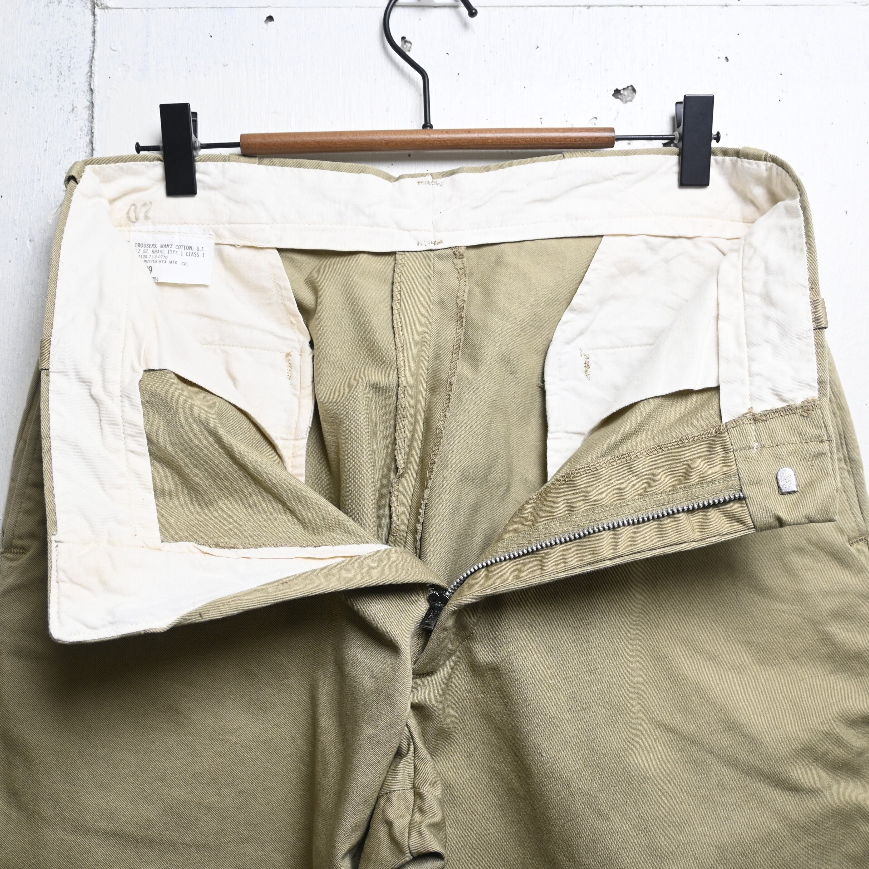W34L29 ] US ARMY 1971年 TROUSERS MANS COTTON CLASS1 Chino Pants