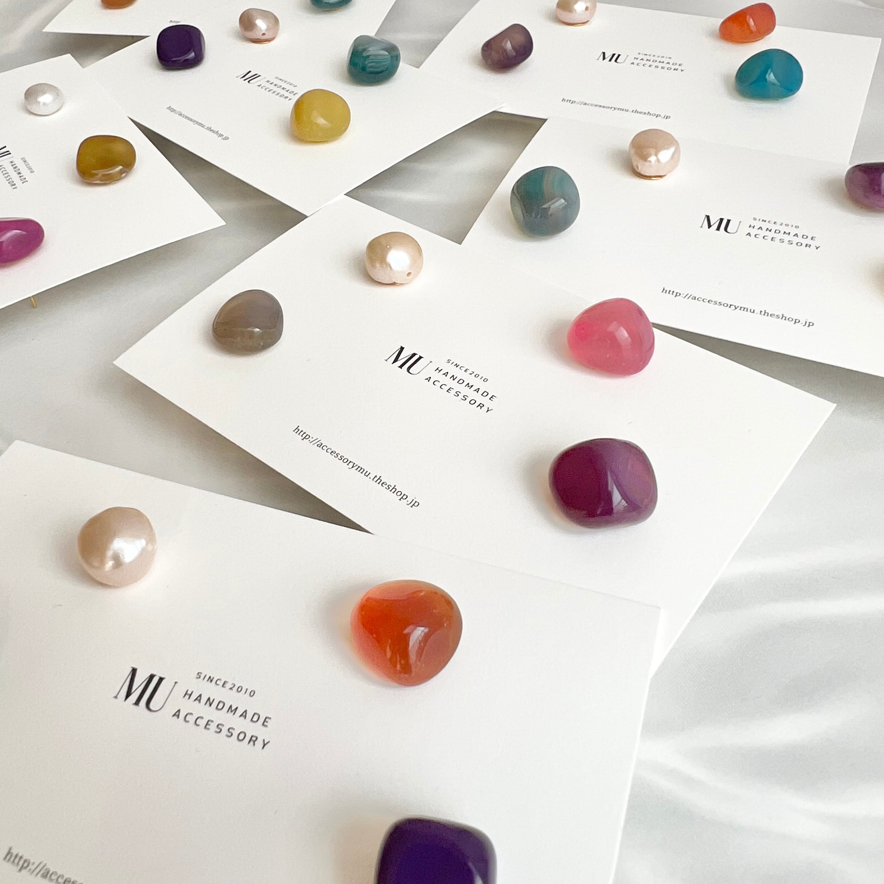 人気No1 / あめ玉ピアス【サージカルステンレス】 | Handmade Accessory MU