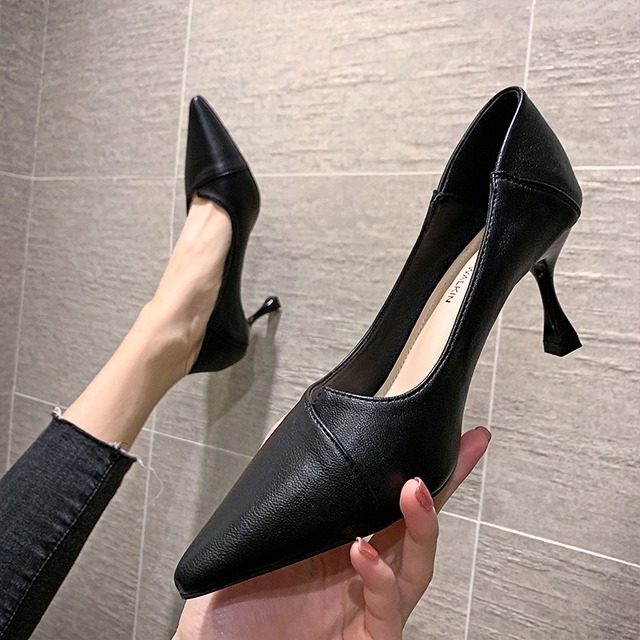 レッドカジュアルヒール 靴 シューズ ハイヒール フェイクシューズ24569350961