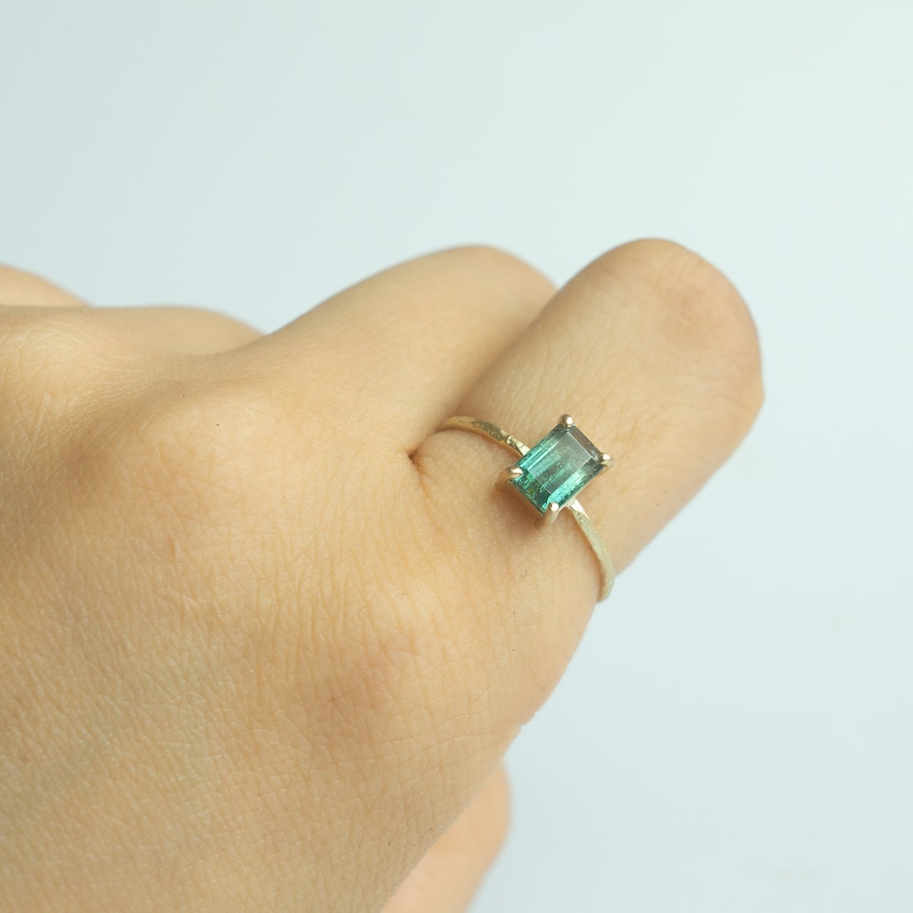 Rock Ring ーバイカラートルマリン | Kumiko Taya jewelry