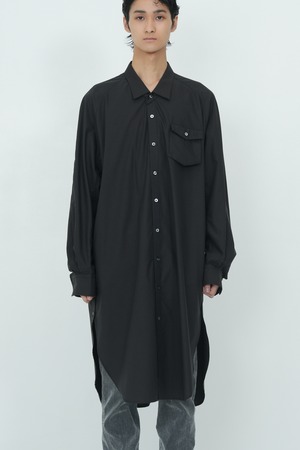 【26AW】Tamme タム / LOOSE NECK LONG SHIRTS / シャツ