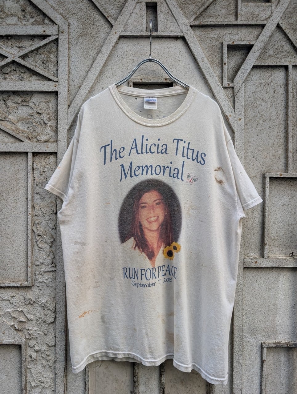 "THE ALICIA TITUS MEMORIAL RUN FOR PEACE" print event tee