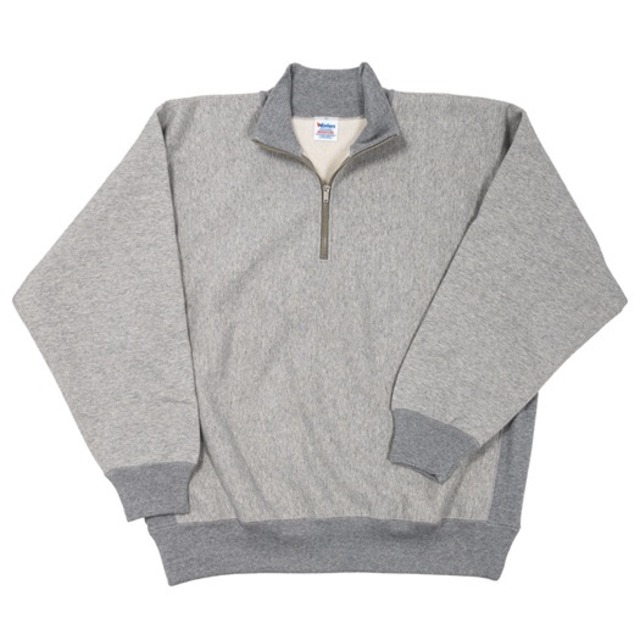 WORKERS(ワーカーズ) Trico Tag Sweat, Half Zip, Grey~