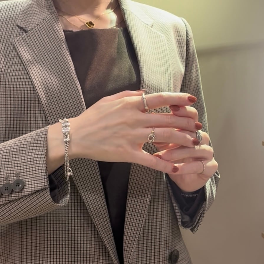 希少2159 【 TIFFANY&CO. 】【11.5号】 silver925.K18 コンビカラー