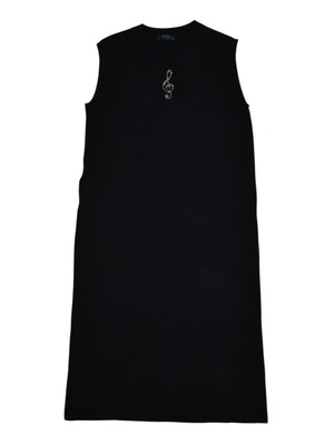 NETSU − Treble Clef Crystal Side Slit Dress