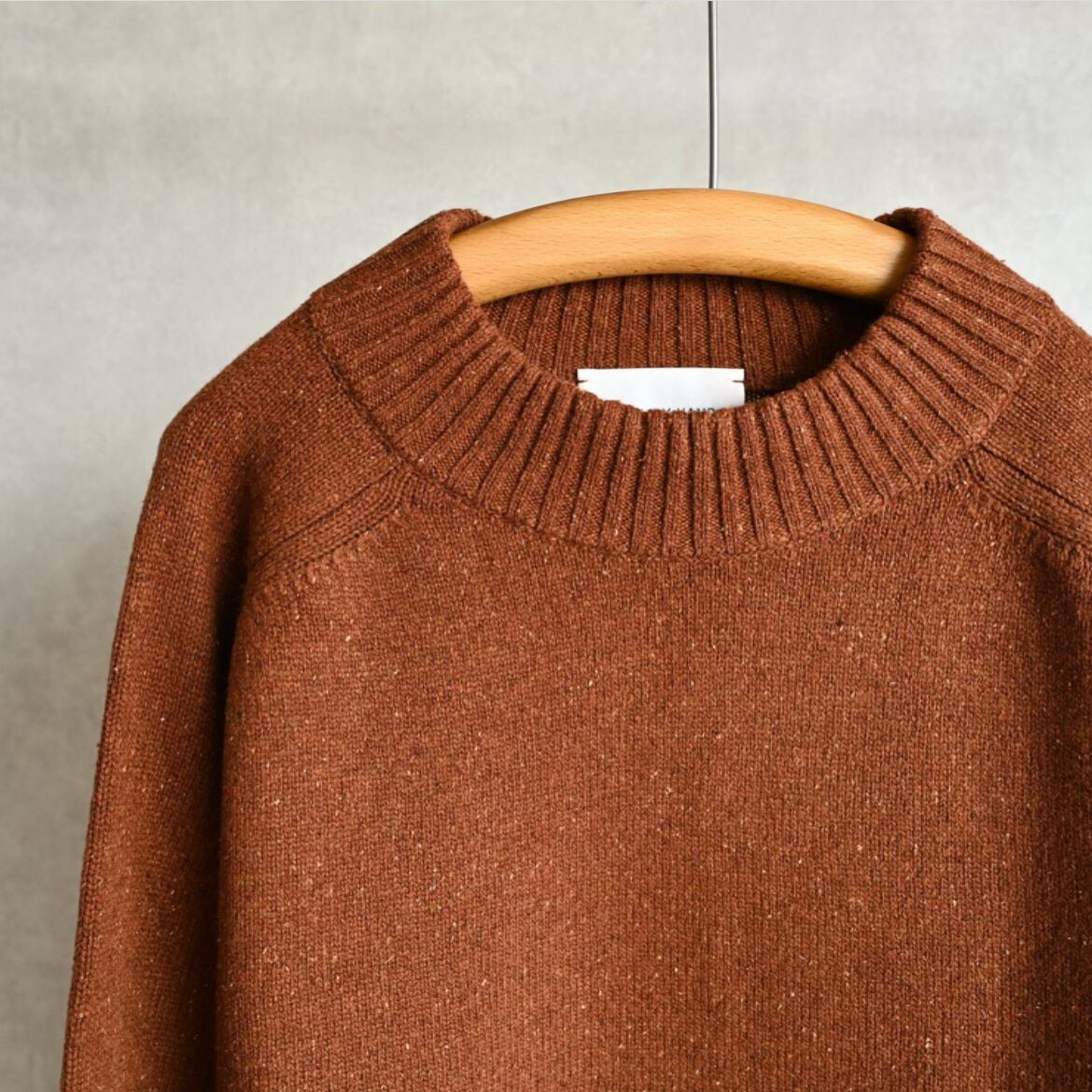 STILL BY HAND】7G WOOL/SILK BOTTLE NECK PULL OVER SWEATER スティル 